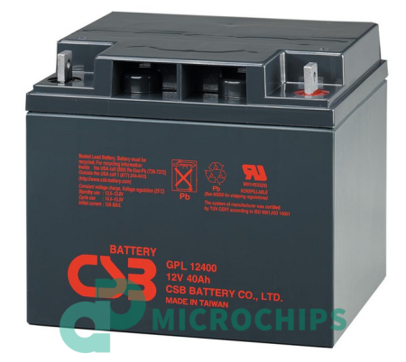 Аккумулятор CSB GPL12400 (AGM, 40Ah)