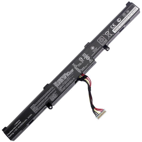 Аккумулятор (батарея) для ноутбука Asus X450J (A41-X550E) 2950mAh, 15V (оригинал)