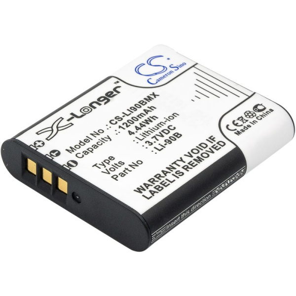 Аккумулятор для Olympus Tough TG-1, Stylus XZ-2, Tough TG-3 (Li-90B) 1200mAh