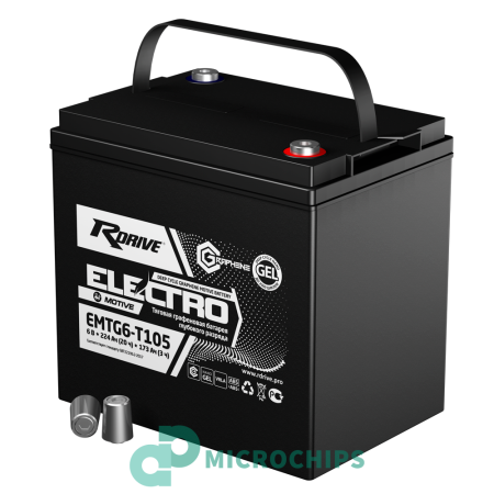 Тяговый аккумулятор RDrive Electro Motive EMTG6-T105 (GEL, 225Ah, 6V)