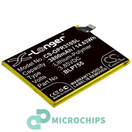 Аккумулятор для Oppo Reno 3 5G Aura (BLP755) 3800mah