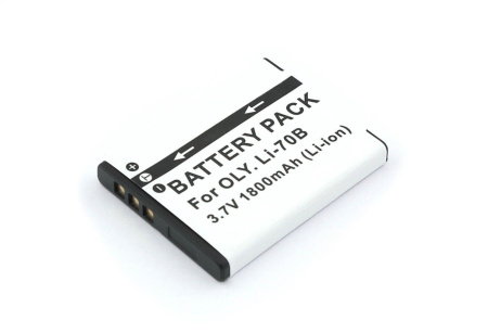 Аккумулятор для фотоаппарата Olympus X-940, VG-110, VG-120 (Li-70B) 3.7В, 1800мАч