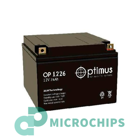 Купить Аккумулятор Optimus OP 1226 (AGM, 26Ah) Аккумулятор Optimus OP 1226 (AGM, 26Ah)