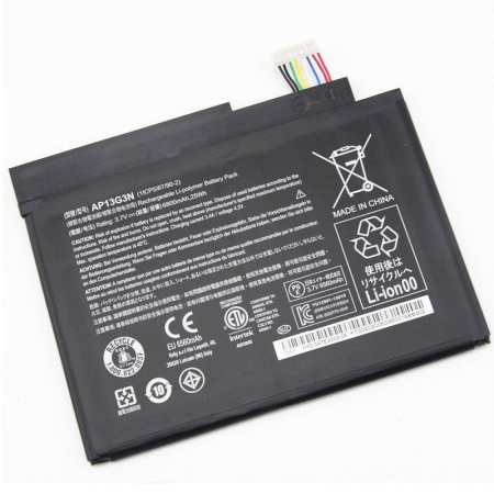 Аккумуляторная батарея AP13G3N для Acer Iconia Tab W3-810, 3.7В, 6800 мАч