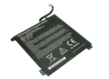 Аккумулятор (батарея) 21CP4/70/125 для ноутбука Acer One CloudBook11, 9PIN 7.4B, 4350mAh, черный (оригинал)