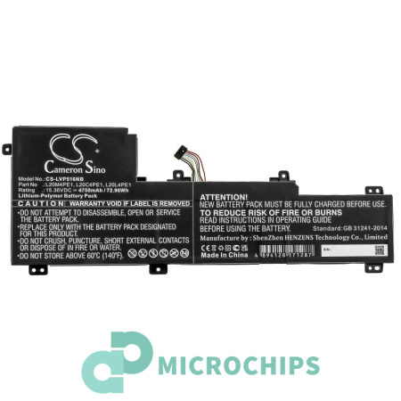 Аккумулятор для Lenovo IdeaPad 5 Pro (L20C4PE1) 4750mah