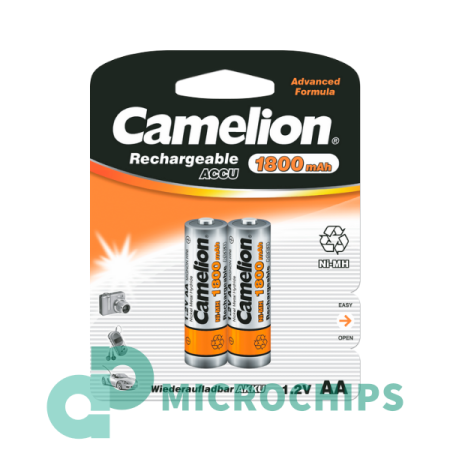 Аккумулятор Camelion AA (NiMH, 1800mAh) 2BP