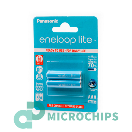 Аккумулятор Panasonic Eneloop Lite AAA (NiMH, 550mAh) 2BP Аккумулятор Panasonic Eneloop Lite AAA (NiMH, 550mAh) 2BP
