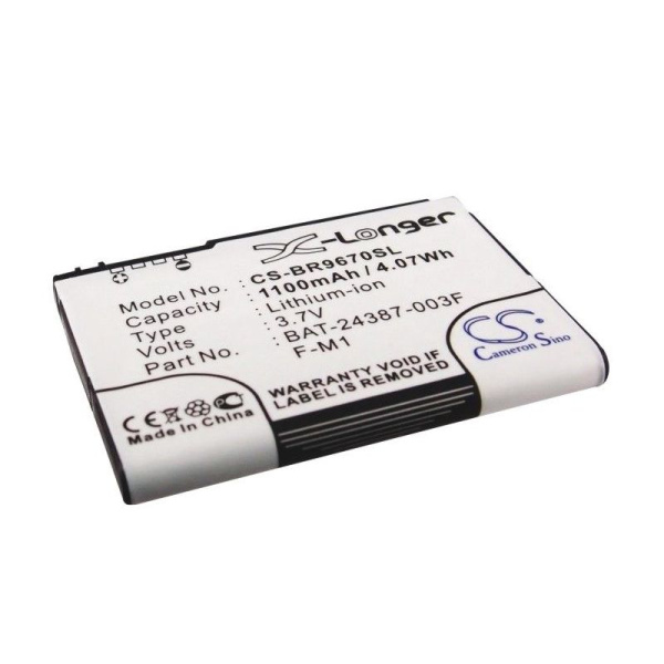 Аккумулятор для Blackberry Pearl 9100, 9670 1100mah