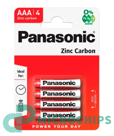 Батарейка Panasonic Zinc Carbon R03/AAA 4BP