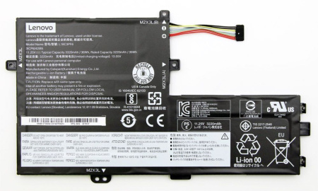 Аккумулятор (батарея) для ноутбука Lenovo Ideapad S340 (L18C3PF6) 11.34V 35Wh, 3200mAh