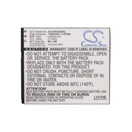 Аккумулятор для Gigabyte Gsmart GS202 1300mah CS