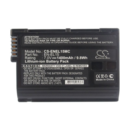 Аккумулятор для Nikon Coolpix D7000, Z6, WT-7 (EN-EL15) 1400mah