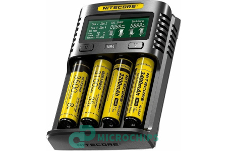 Зарядное устройство Nitecore UM4 (NiCd/NiMH/Li-ion)