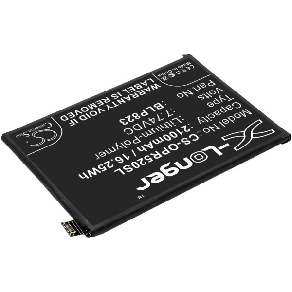 Аккумулятор для OPPO Reno5 Pro 5G, CPH2201 (BLP823) 2100mah