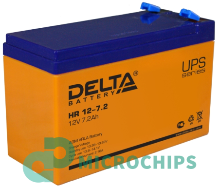 Аккумулятор Delta HR 12-7.2 (AGM, 7.2Ah)