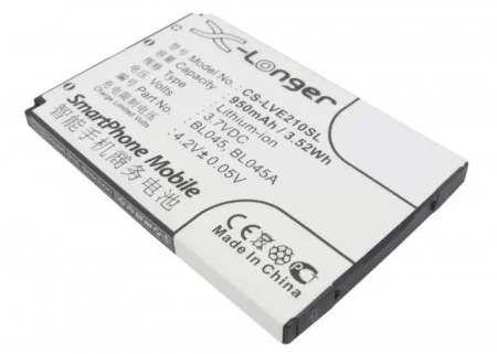Аккумулятор CS-LVE210SL для Lenovo BL045, BL045A E118, E210, E217, E268, E369, i300, ii370, i389, 3.7В, 950мАч