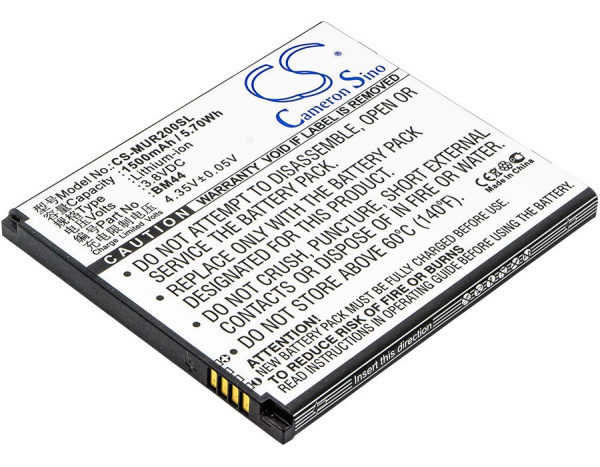 Аккумулятор CS-MUR200SL, BM44 для Xiaomi Redmi 2, 3.8В, 1500мАч, 5.70Wh