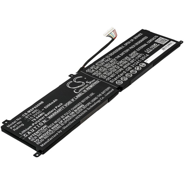 Аккумулятор для MSI GS65, PS63 5200mah