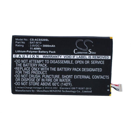 Аккумулятор для Acer Liquid S2, S520 3000mah