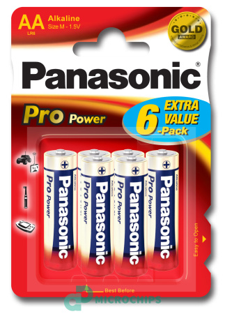 Батарейка Panasonic Pro Power LR6/AA 6BP