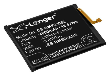 Аккумулятор CS-SMF230SL для Samsung Galaxy M23 5G, Galaxy A23 4G, Galaxy F23 5G, p/n: EB-BM526ABS