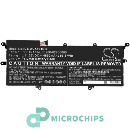 Аккумулятор для ASUS ZenBook Flip 14 UX461FN, ZenBook Flip UX461UN серии (C31N1714) 4850mah