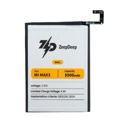 Купить аккумулятор ZeepDeep ASIA (BM51) для Xiaomi  Mi Max 3 аккумулятор ZeepDeep ASIA (BM51) для Xiaomi  Mi Max 3
