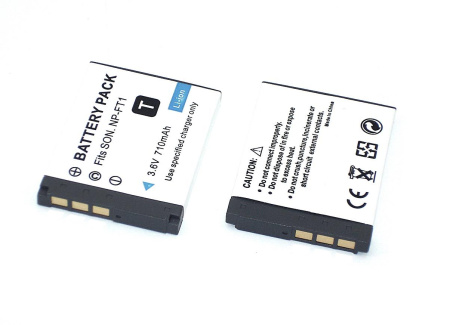 Аккумулятор NP-FT1 для фотоаппарата Sony Cyber-shot DSC-L1, 3.6В, 710мАч, Li-ion