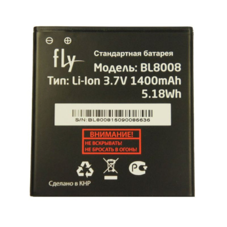 Аккумулятор Fly FS401 Stratus 1 1400mah