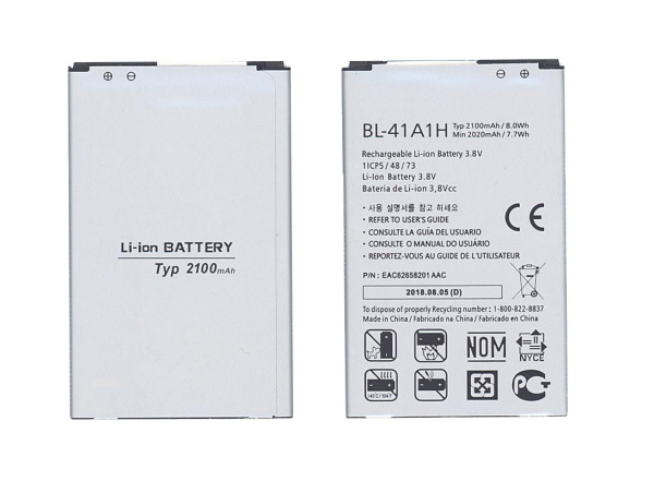 Аккумулятор BL-41A1H для LG Optimus F60, 2100мАч, 3.8В,