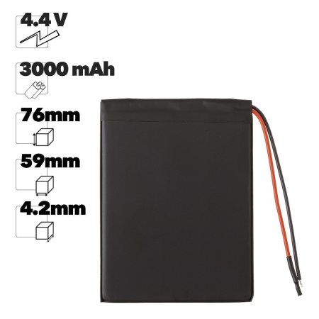 Аккумулятор Premium Quality 395976 (Li-Pol, 3000mAh, 4.4V)