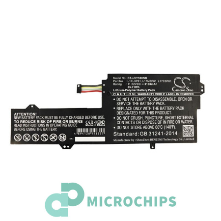 Аккумулятор для Lenovo IdeaPad 320-13IKB, V530-14, Yoga 520, 720 3100mAh