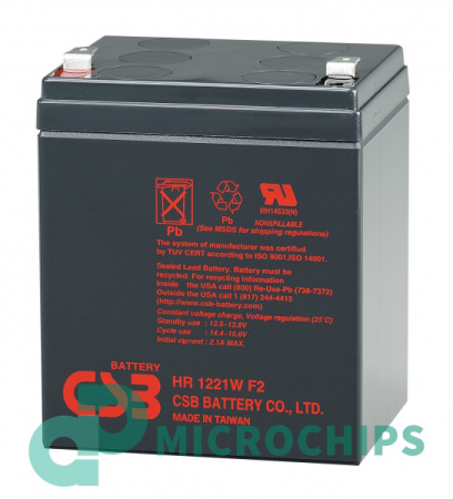 Аккумулятор CSB HR1221W F2 (AGM, 5Ah)