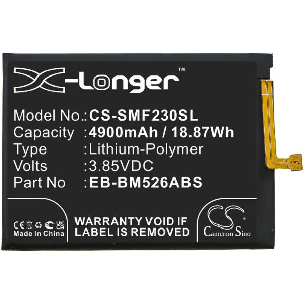 Купить Аккумулятор для Samsung Galaxy M23, M33, M52 (EB-BM526ABS) 4900mAh Аккумулятор для Samsung Galaxy M23, M33, M52 (EB-BM526ABS) 4900mAh