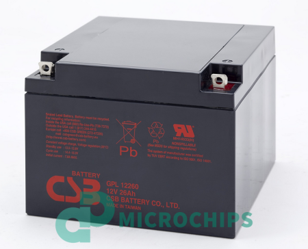 Купить Аккумулятор CSB GPL12260 (AGM, 26Ah) Аккумулятор CSB GPL12260 (AGM, 26Ah)