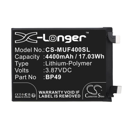 Аккумулятор для Poco F4 5G (BP49) 4400mAh