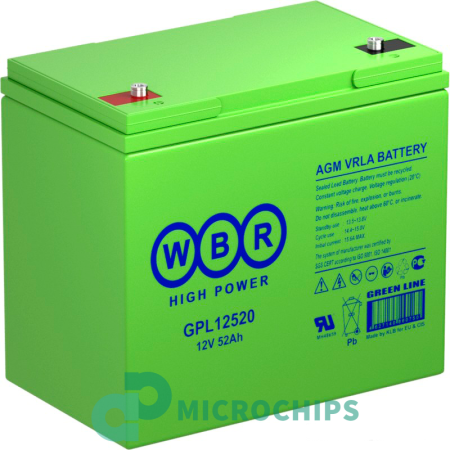 Аккумулятор WBR GPL 12520 (AGM, 55Ah)