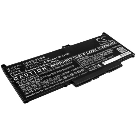 Аккумулятор для Dell Latitude 13 5300, Latitude 14 7400 (05VC2M) 7400mah