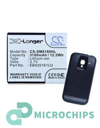 Купить Аккумулятор усиленный для Samsung Galaxy Ace 2 (EB425161LU) 3100mah черный Аккумулятор усиленный для Samsung Galaxy Ace 2 (EB425161LU) 3100mah черный