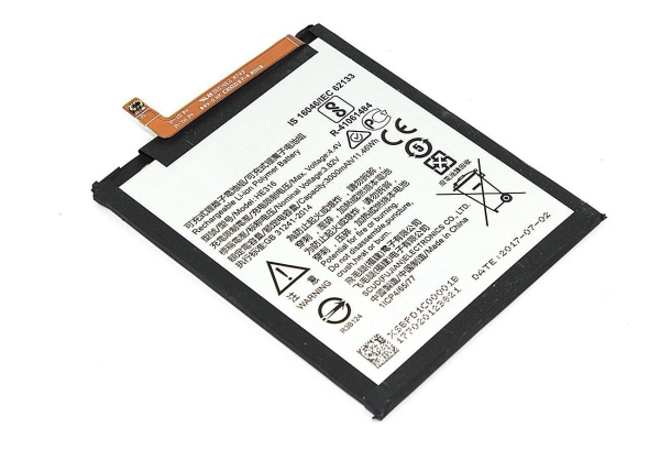 Аккумулятор HE316 для Nokia 6 (TA-1021, TA-1033, TA-1000), 3.82В, 3000мАч, 11.55Wh