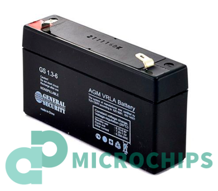 Аккумулятор General Security GS 1.3-6 (AGM, 1.3Ah)