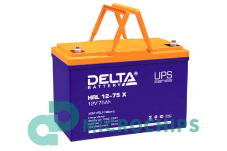 Аккумулятор Delta HRL 12-75 X (AGM, 75Ah)