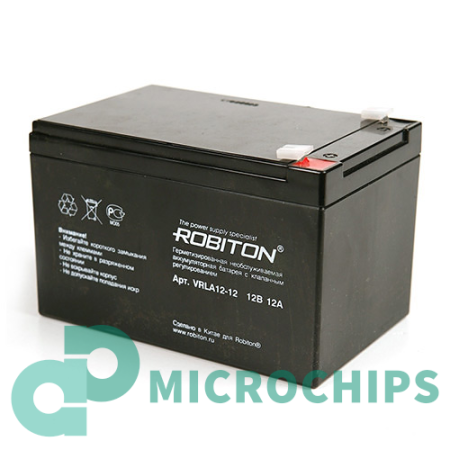Купить Аккумулятор Robiton VRLA12-12 (AGM, 12Ah) Аккумулятор Robiton VRLA12-12 (AGM, 12Ah)