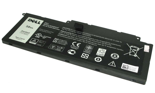 Аккумулятор (батарея) F7HVR для ноутбука Dell Inspiron 15-7537, 14.8V, 58Wh, черная (оригинал)