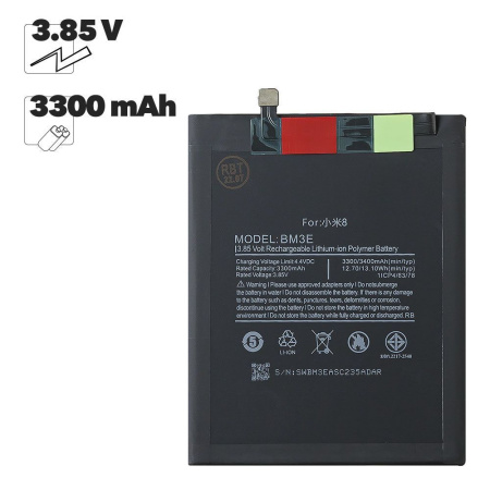 АКБ Xiaomi Mi 8 (BM3E) 100% Filling Capacity