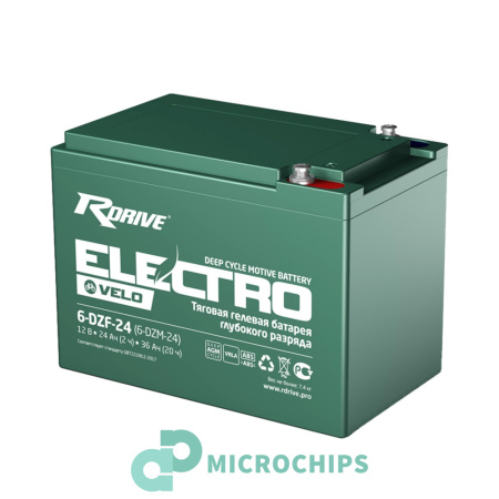 Тяговый аккумулятор RDrive Electro Velo 6-DZF-24 (AGM, 36Ah, 12V)