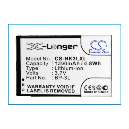 Аккумулятор для Nokia Lumia 303, 603, 610, 710, Explay A350TV, StarTV (BP-3L) 1300mah