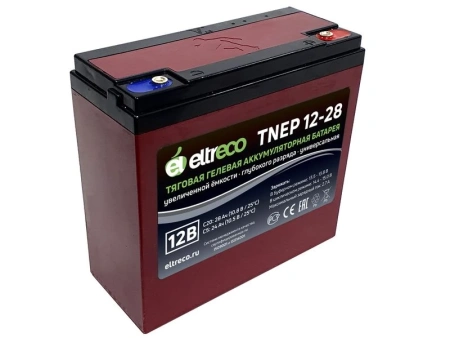 Тяговый аккумулятор Eltreco TNEP12-28 (GEL, 23.5Ah, 12V)
