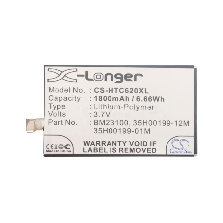 Аккумулятор для HTC Windows Phone 8X 1800mah CS